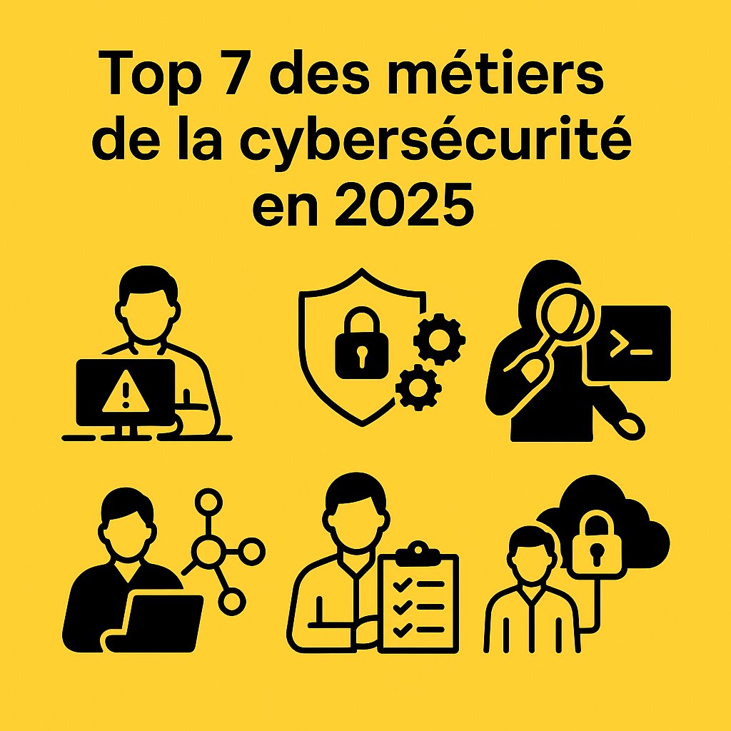 Métiers de la cybersécurité : top 7 des profils les plus recherchés en 2025