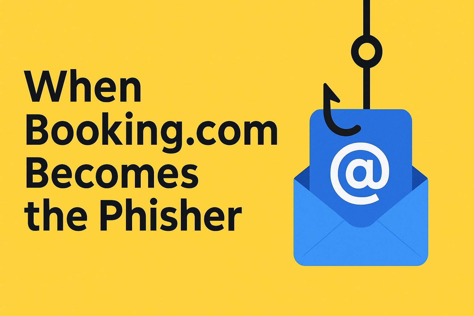 When Booking.com Becomes the Phisher, Why Everything You Learned About Phishing Might Be Wrong