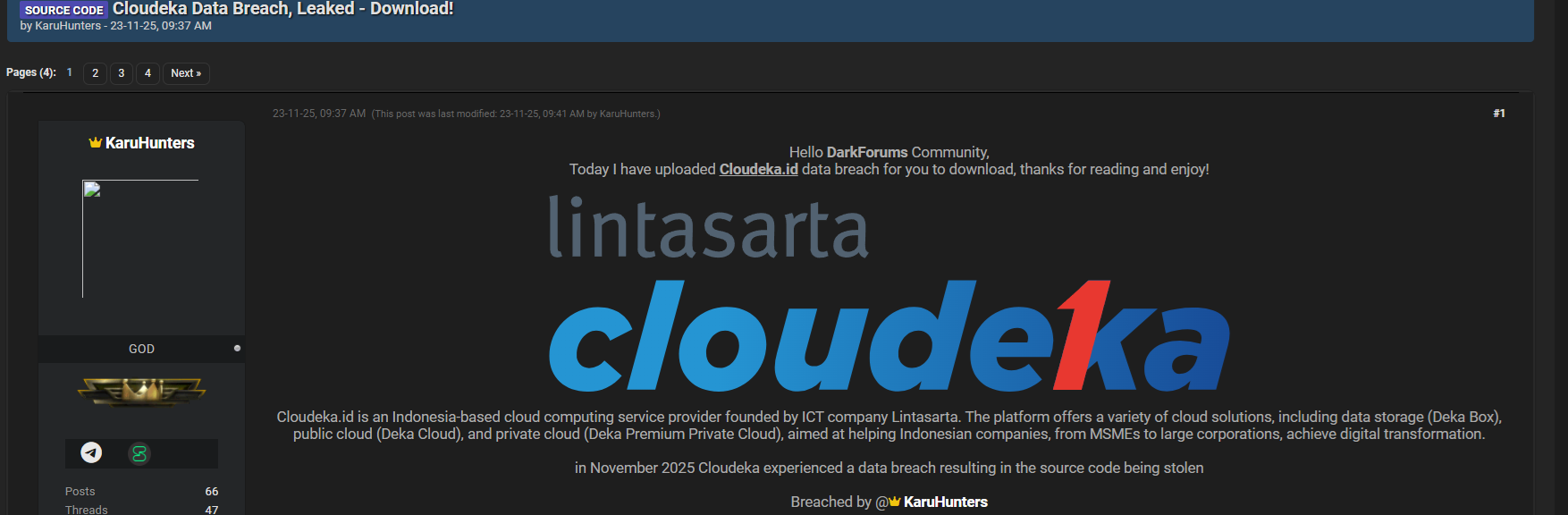 Cloudeka Data Breach
