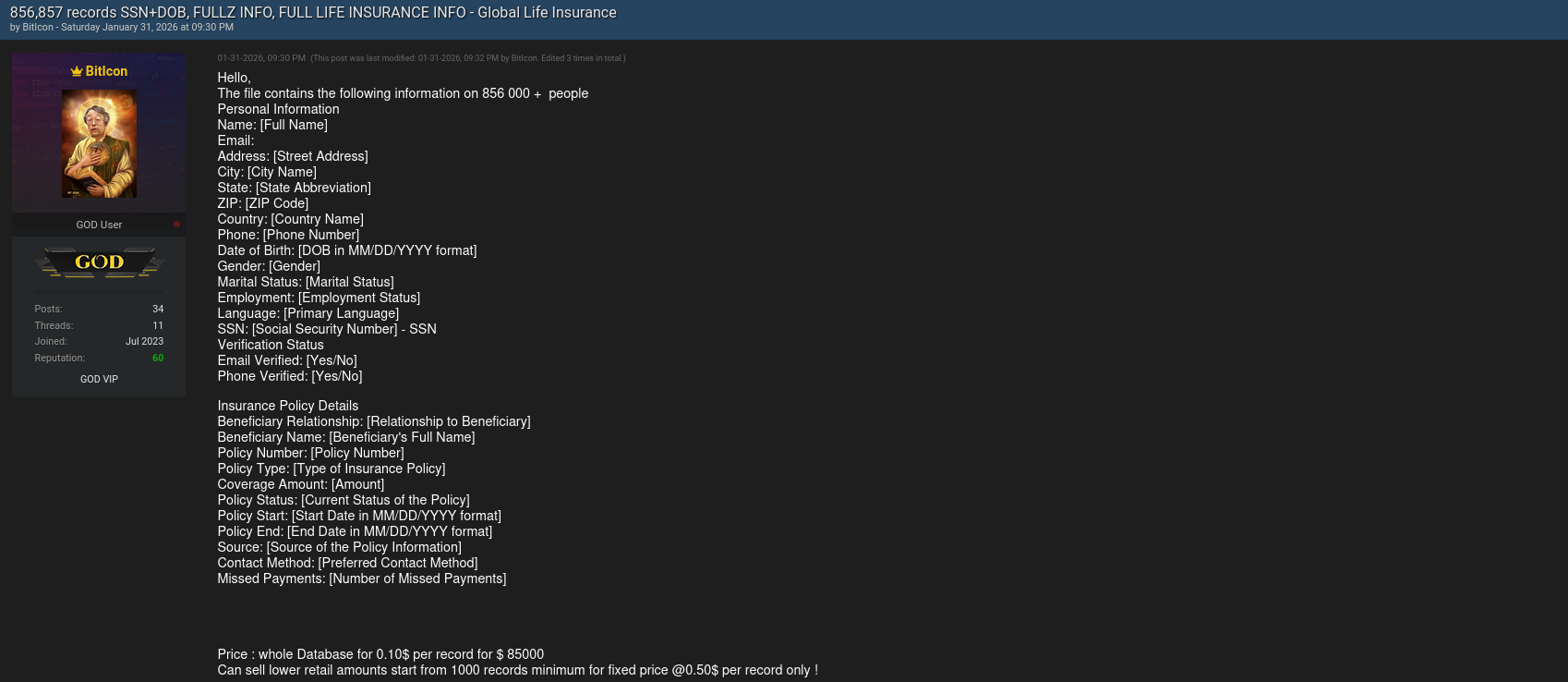 Global Life Insurance